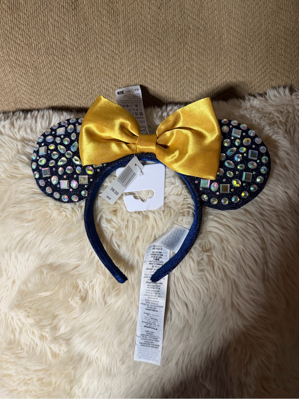 Disney Minnie Mouse 50th Celebration Jeweled Ears Headband